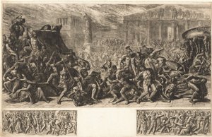 A jeruzsálemi templom zsákja, kb. 1838. alkotó: Luigi Ademollo
