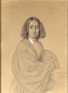 George Sand portréja, 1837.