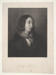 George Sand portréja, 1837.