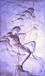 Bacchus, 1790 körül (freskó) alkotó: Luigi Catani
