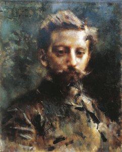 Primo Levi portréja, 1880 körül (olaj, vászon)