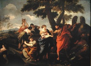 Rebecca a kútnál (olaj, vászon)