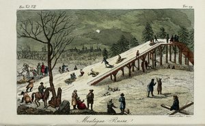Egy hullámvasút. Illusztráció az ókori és újkori szokások vagy kormányzás történetéből, Giulio Ferrario, 1831