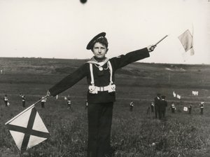 Balilla a haditengerészet jelzéseivel alkotó: Luigi Leoni