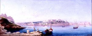 Valletta kikötője alkotó: Luigi Maria Galea