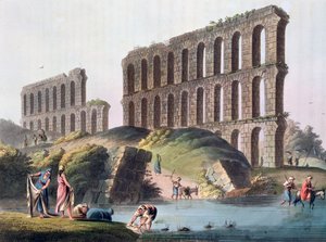 "Az ókori Karthágó nagy vízvezetékének romjai", Tunézia, 1803