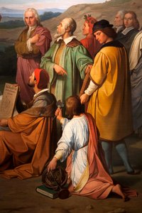 Az igazság diadala. a csillagászok részletei. 1847 (olaj, vászon)