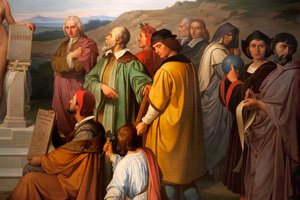 Az Igazság diadala, a csillagászok részlete. 1847 (olaj, vászon)