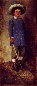 Gyermek portréja, Luigi Nono (1850-1918), olaj, fatábla.