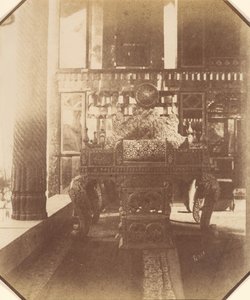 [Golestan, The Peacock Throne, Teherán, Irán] Takht-I Taous, 1840-60-as évek.