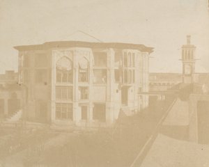 Teherán. Nezanneh miniszterelnöki ház, 1858. alkotó: Luigi Pesce