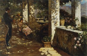 Pihenés a teraszon,