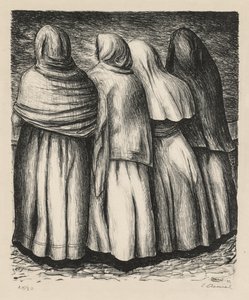 Nők profilban Nők profilban, 1945. alkotó: Luis Arenal