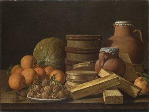 Csendélet naranccsal és dióval, 1772 alkotó: Luis Egidio Melendez