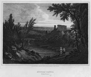 Mitford kastély, Northumberland (metszet)