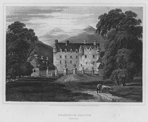 Traquair kastély, Peebleshire (metszet)
