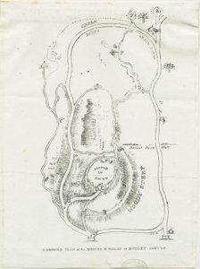 Dudley kastély: litográfia, nd [c 1825] alkotó: Luke Booker