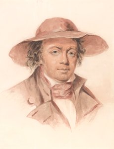 Férfi karimájú kalapban alkotó: Luke Clennell