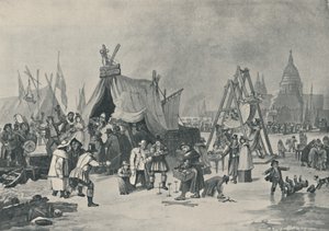 Vásár a befagyott Temzén, 1814, 1920