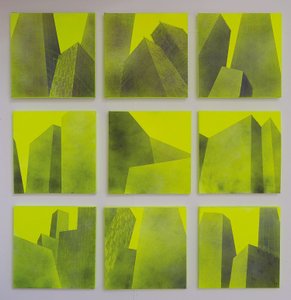 Constructed Series I - IX, , 2014 (akril, vászon)