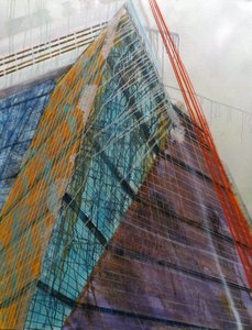 Metastructure VII, 2016 (olaj, vászon) alkotó: Luke M Walker