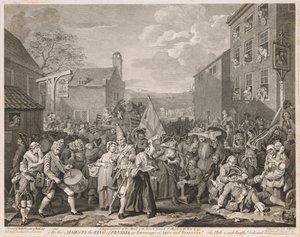 Március Finchley-be 1746-ban Hogarth után, 1750.