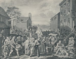 Az őrök menete Skócia felé, 1745, 1920