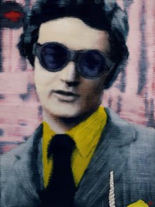 Nathan, 2012 körül (akrilfesték papírra) alkotó: Luke Waller