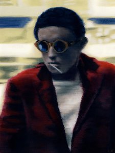 Solomon, 2012 körül (akrilfesték papírra) alkotó: Luke Waller