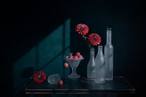 Elegáns dáliás csendélet alkotó: Lydia Jacobs