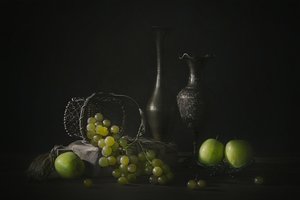 Hangulatos szőlő és alma alkotó: Lydia Jacobs