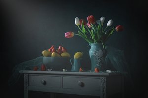Hangulatos tulipánok és citromok alkotó: Lydia Jacobs