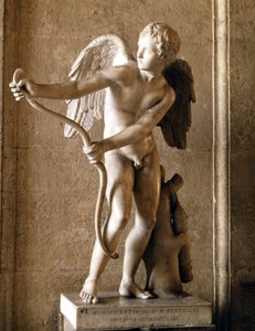 Eros (Cupidó) az íjjal (1753) Lysippe Eros de Thespies másolata. Capitolium Múzeum, Róma.