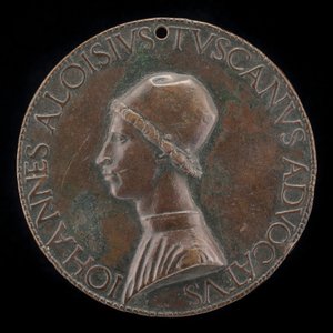 Giovanni Alvise Toscani, c. 1450-1478, milánói jogtanácsos, konzisztóriumi ügyvéd ... [előlap]. alkotó: Lysippus Junior