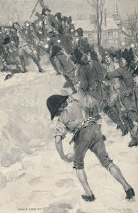 Bonaparte megtámadja a hóerődöket a brienne-i iskolában, 1896