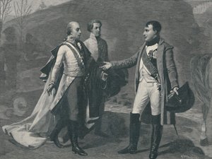 Napóleon és I. Ferenc találkozása Austerlitz után, 1805, 1896