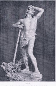 Adam, a The Magazine of Art 1893-ból, Cassell and Company alkotó: M. Lavergne