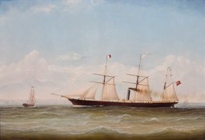 ss Western (olaj, vászon az ss Westernről) alkotó: M. McLachlan