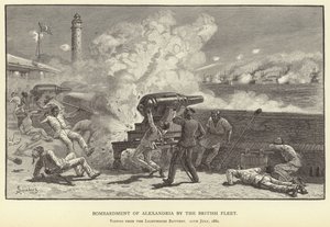 Alexandria bombázása a brit flotta által alkotó: M. Schonberg