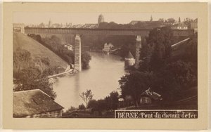 Bern. Chemin defer híd. alkotó: M. Vollenweider