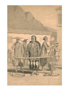 Halkereskedők Hongkongban, 19. század.