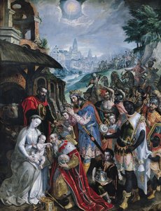 A bölcsek imádása alkotó: Maarten de Vos