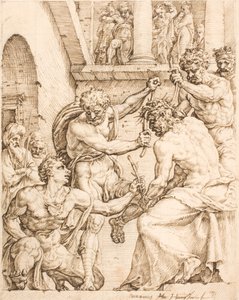 A tövisekkel koronázó Krisztus alkotó: Maarten van Heemskerck