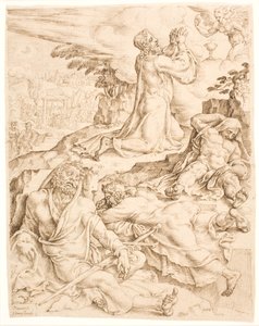 Krisztus az Olajfák hegyén alkotó: Maarten van Heemskerck