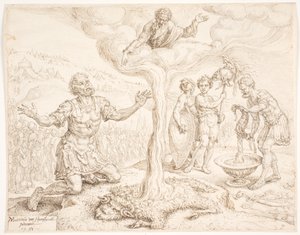 Imában térdelt Gedeon (A harmat és a gyapjúgyapjú története) alkotó: Maarten van Heemskerck