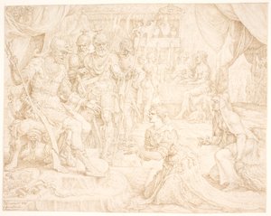 Judit Holofernész előtt alkotó: Maarten van Heemskerck