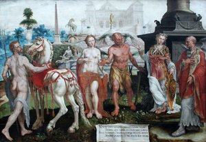 Momos az istenek műveit szidja alkotó: Maarten van Heemskerck