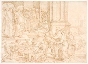 Saphira halála alkotó: Maarten van Heemskerck