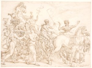 Diadalszekér. Invidia (irigység) alkotó: Maarten van Heemskerck