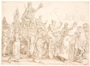 Diadalszekér Gazdagság (gazdag) alkotó: Maarten van Heemskerck
